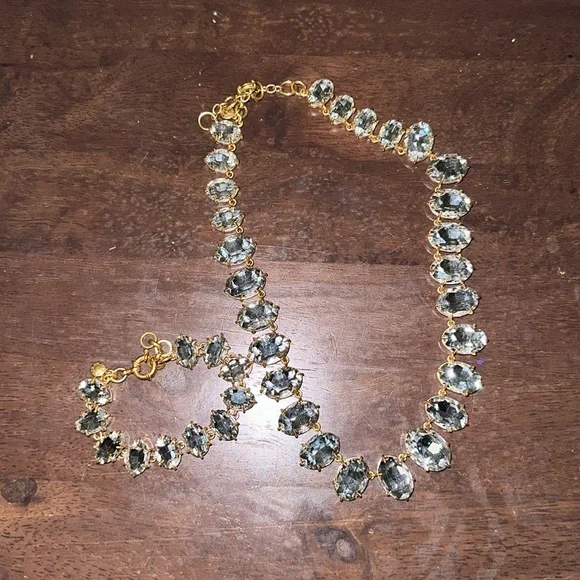 Crystal Necklace J Crew Crystal Bracelet Adjustable Necklace J Crew Twisted Crystal Necklace Long J Crew